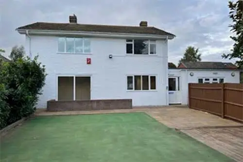 To Let Office Building in Crawley close to Three Bridges Station & Gatwick Airport external view & garden
